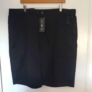 Classic Black Men's Flat Front Shorts New XLD outdoor Rugged